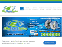 Tablet Screenshot of greensboropressurewashing.com